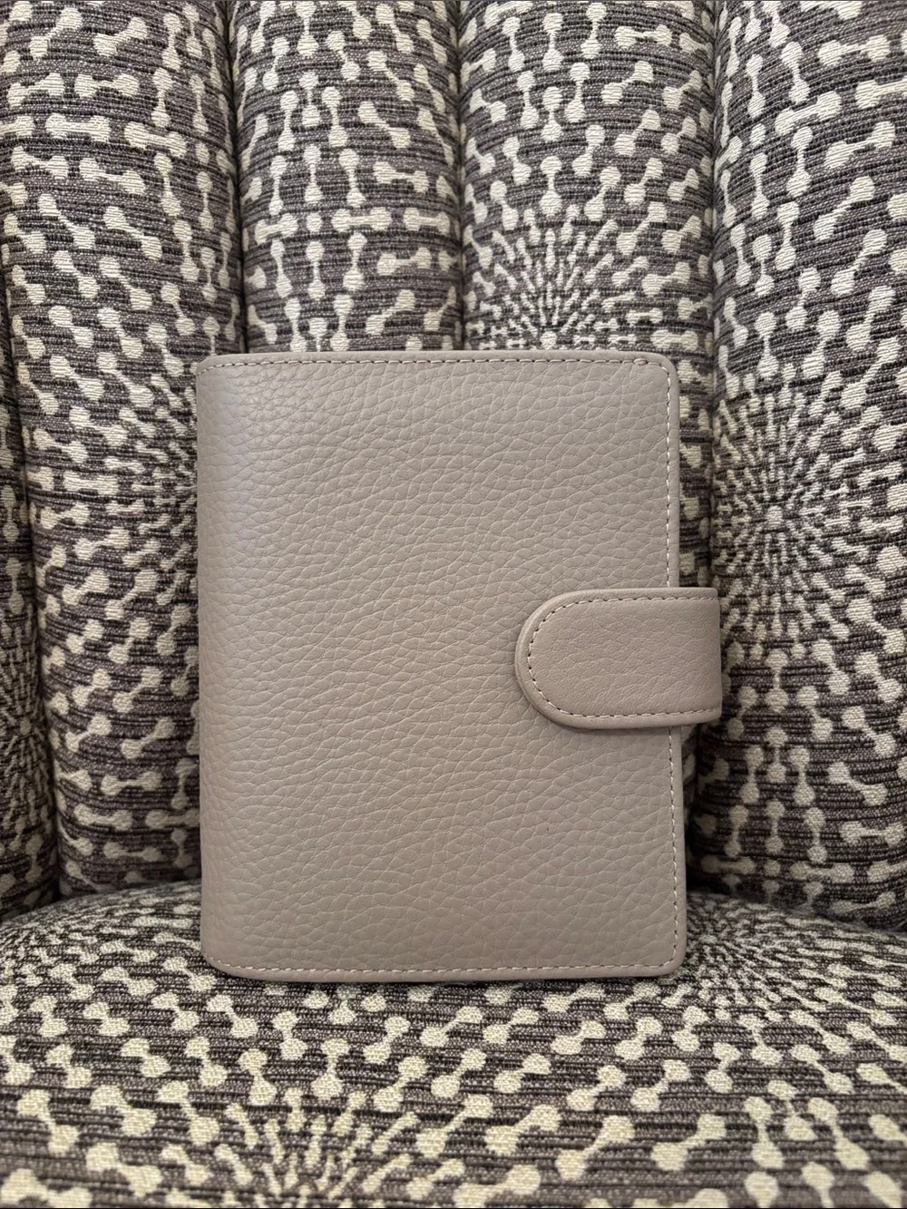 Filofax Pocket Norfolk Rings Planner Organizer Leather New Color: Taupe